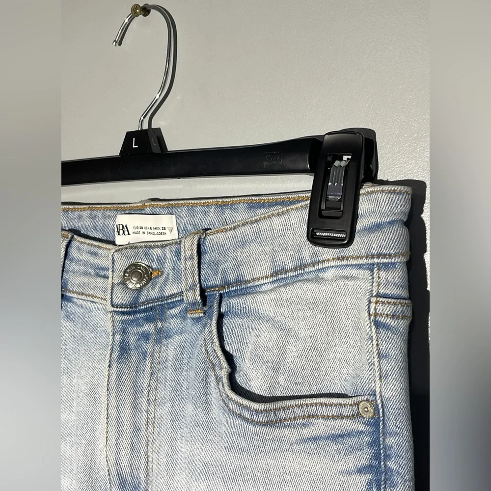 Zara Light Blue Skinny Jeans for Women‎